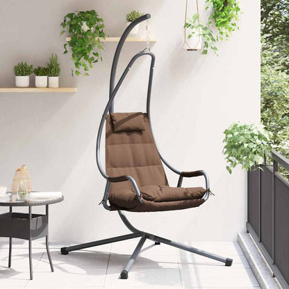 Hangende ei-stoel Koffiebruin 94 x 107 x 196,5 cm Staal