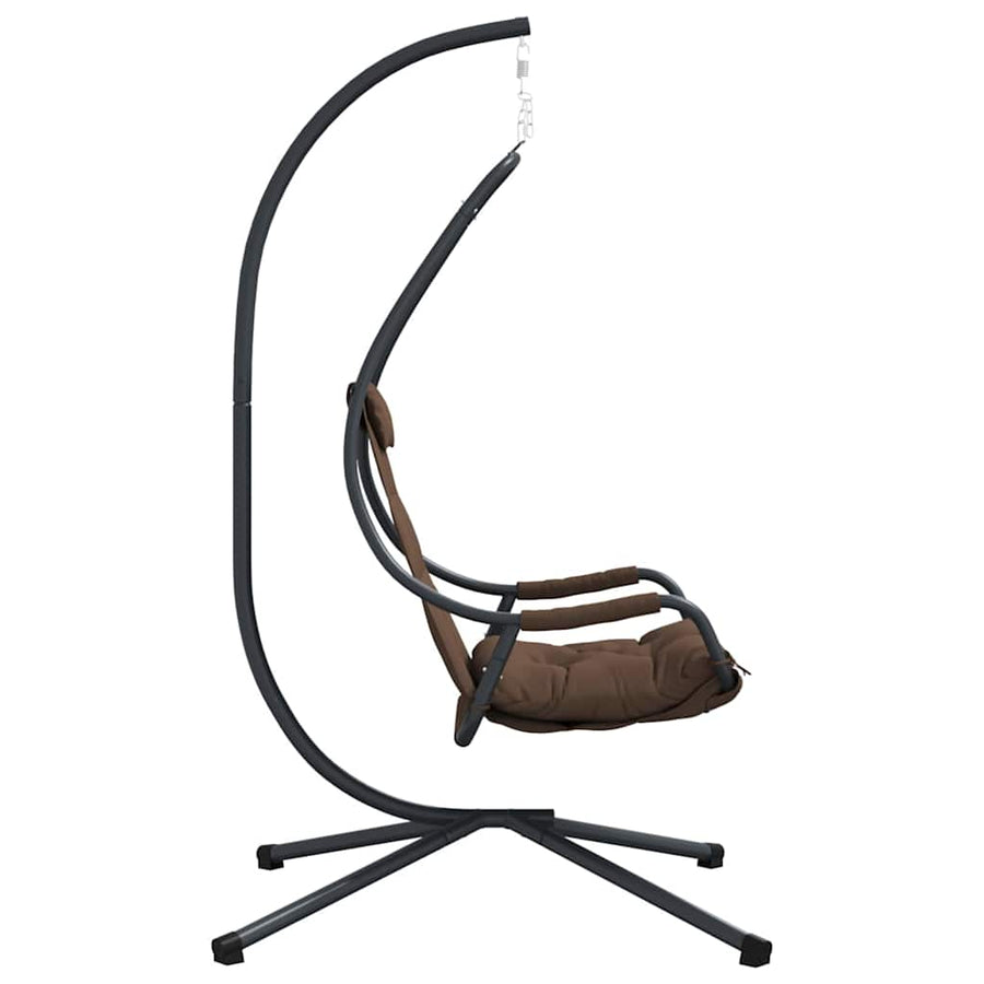 Hangende ei-stoel Koffiebruin 94 x 107 x 196,5 cm Staal