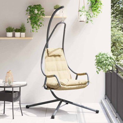 Hangende ei-stoel Beige 94 x 107 x 196,5 cm Staal