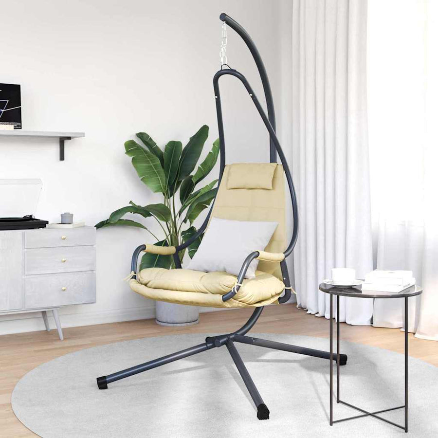 Hangende ei-stoel Beige 94 x 107 x 196,5 cm Staal