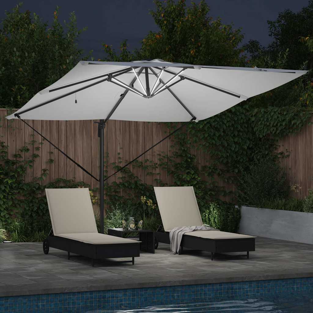 Parasol Zand 286 x 284 x 270 cm Aluminium en Polyester