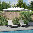 Parasol Sand 286 x 284 x 270 cm Aluminum and Polyester