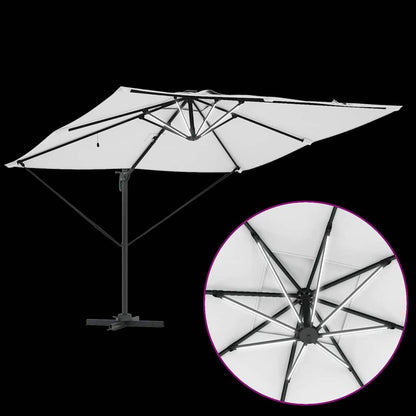 Parasol Zand 286 x 284 x 270 cm Aluminium en Polyester