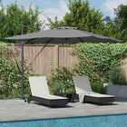 Parasol 286x285x270 cm antraciet aluminium