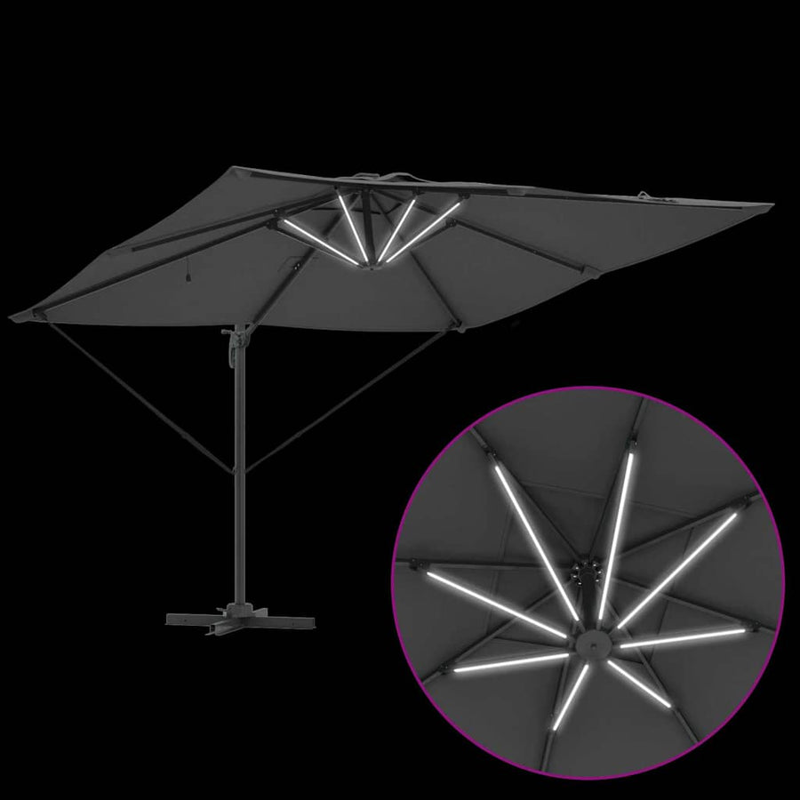 Cantilever Roma Parasol met slot 286 x 285 x 270 cm Aluminium