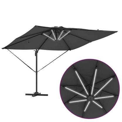 Cantilever Roma Parasol met slot 286 x 285 x 270 cm Aluminium