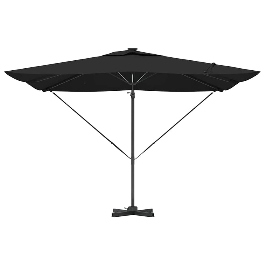 Parasol Zwart 286 x 284 x 270 cm Aluminium en Polyester