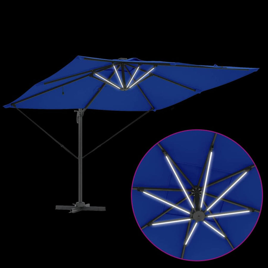 Parasol Azure Blauw 286 x 284 x 270 cm Aluminium en Polyester