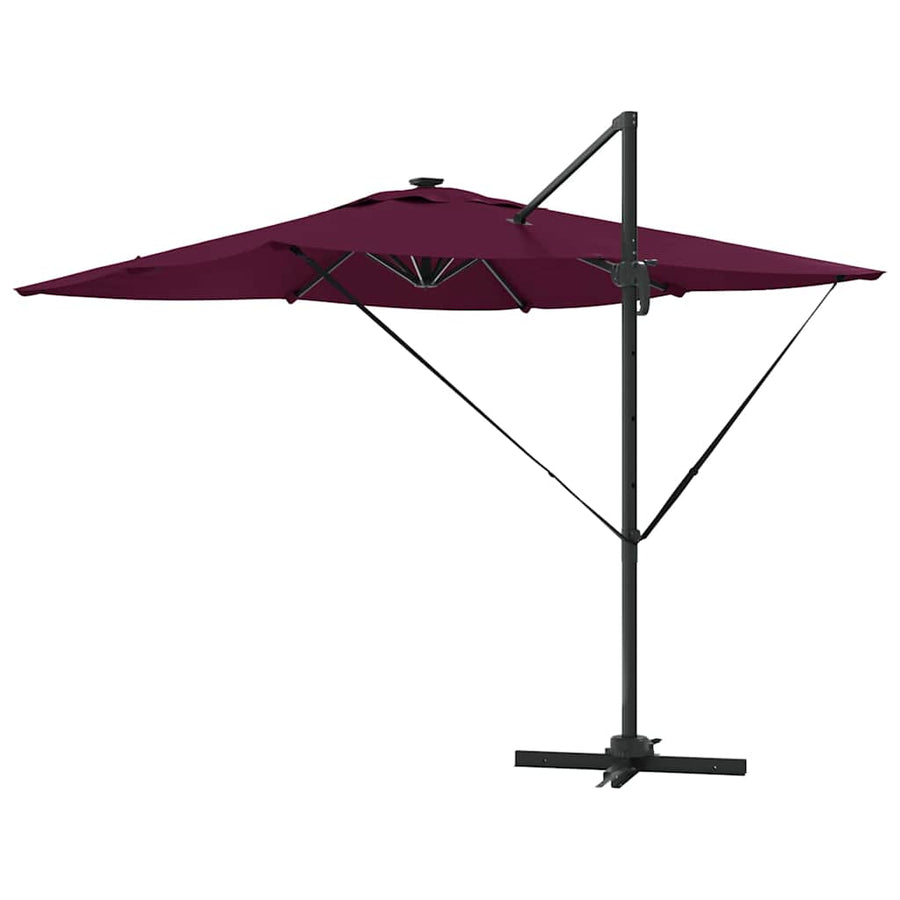 Parasol Bordeaux Rood 286 x 284 x 270 cm Aluminium en Polyester