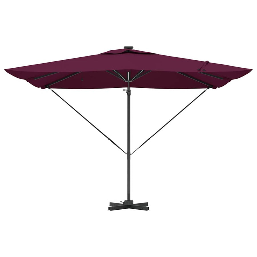 Parasol Bordeaux Rood 286 x 284 x 270 cm Aluminium en Polyester