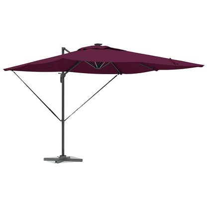 Parasol Bordeaux Rood 286 x 284 x 270 cm Aluminium en Polyester