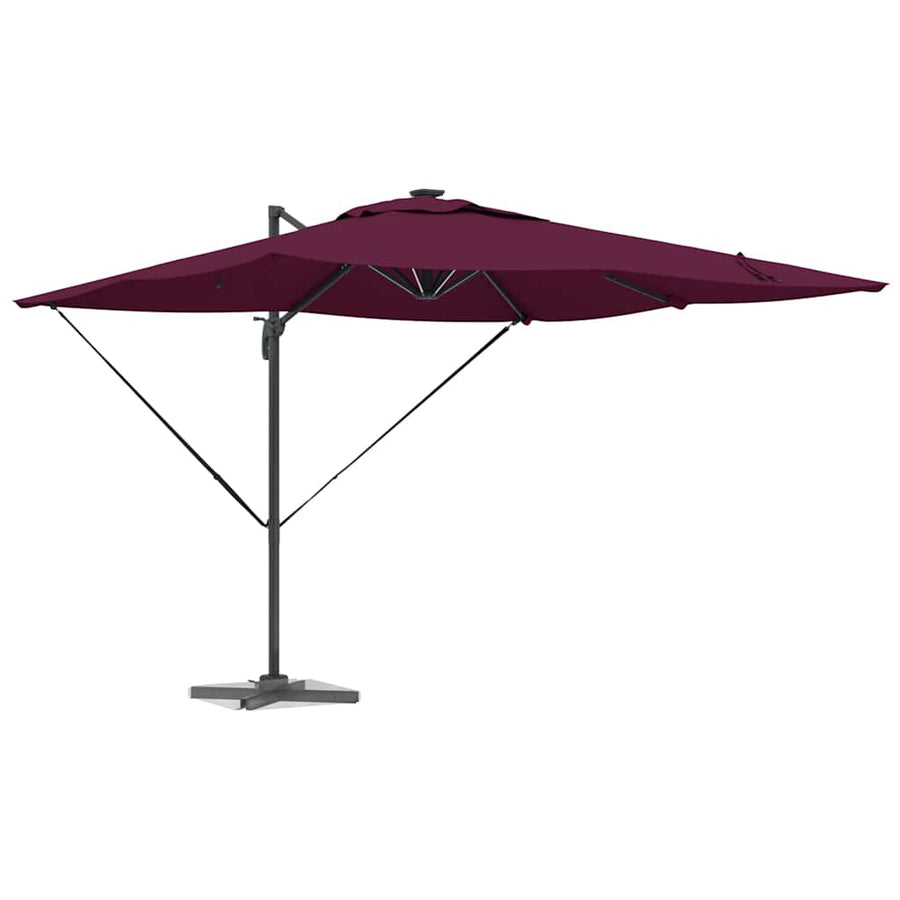 Parasol Bordeaux Rood 286 x 284 x 270 cm Aluminium en Polyester