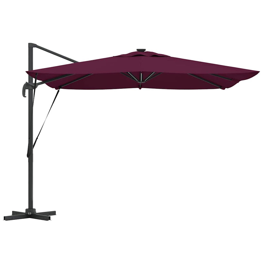 Parasol Bordeaux Rood 286 x 284 x 270 cm Aluminium en Polyester