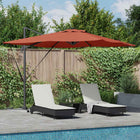 Parasol Terracotta 286 x 284 x 270 cm Aluminium and Polyester
