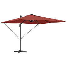Parasol 286 X 284 X 270 Cm Aluminium En Polyester Terracotta