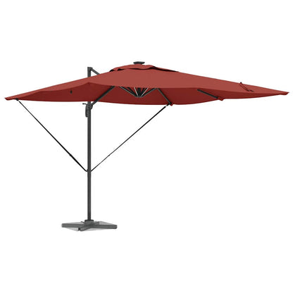 Parasol 286 X 284 X 270 Cm Aluminium En Polyester Terracotta