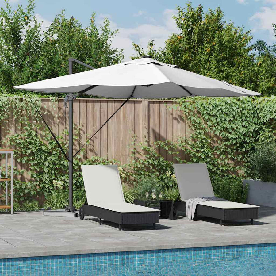 Parasol Met Slot 352 X 251 X 265 Cm Polyester En Aluminium Zand