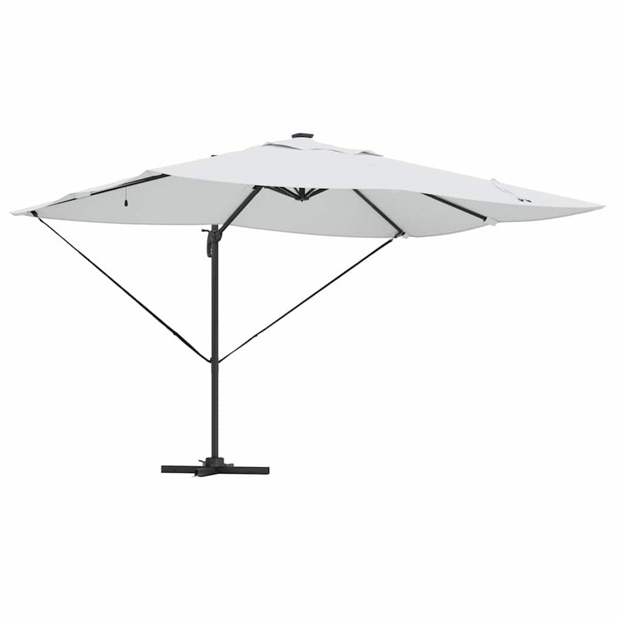 Parasol Met Slot 352 X 251 X 265 Cm Polyester En Aluminium Zand