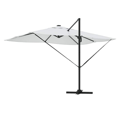 Parasol Met Slot 352 X 251 X 265 Cm Polyester En Aluminium Zand