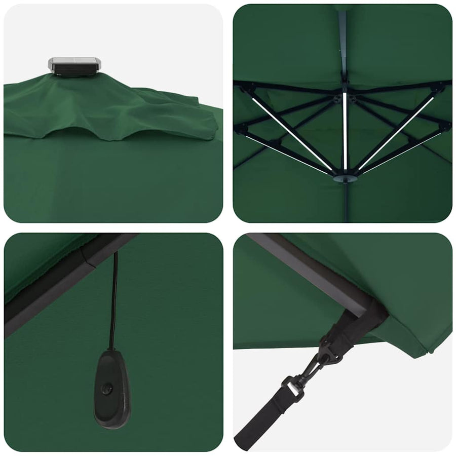 Parasol 352 X 251 X 265 Cm Polyester En Aluminium Groen