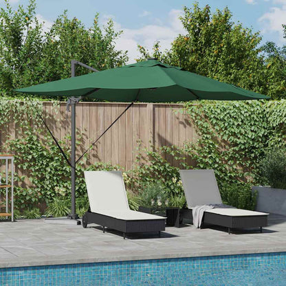 Parasol 352 X 251 X 265 Cm Polyester En Aluminium Groen