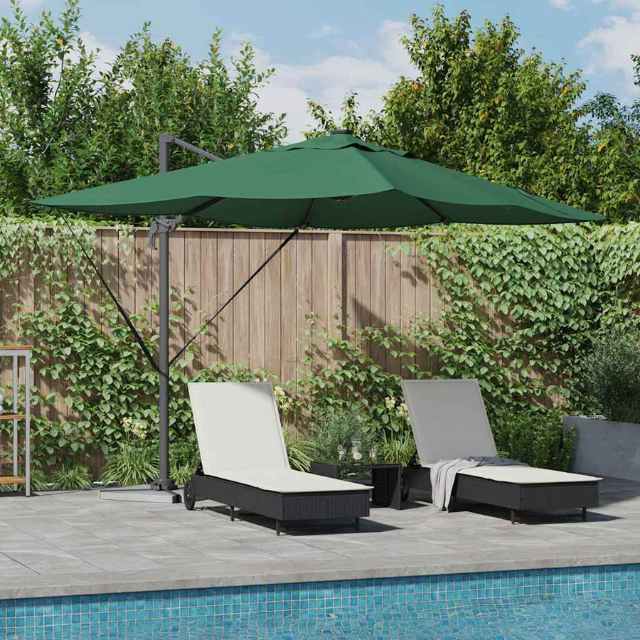 Parasol 352 X 251 X 265 Cm Polyester En Aluminium Groen