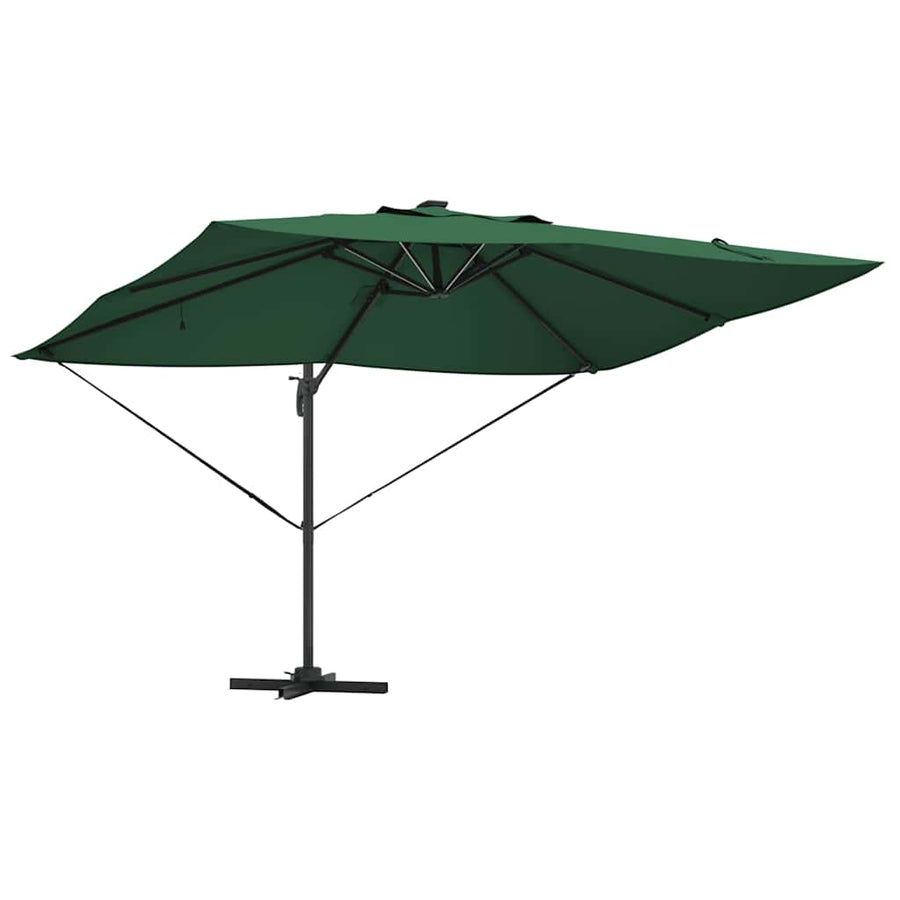 Parasol 352 X 251 X 265 Cm Polyester En Aluminium Groen