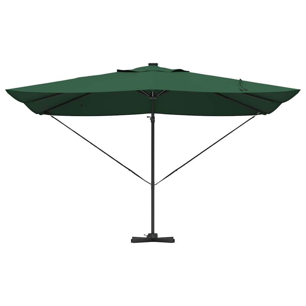 Parasol 352 X 251 X 265 Cm Polyester En Aluminium Groen