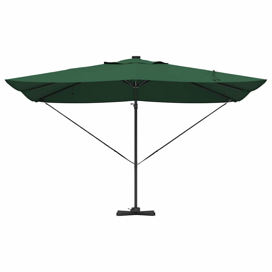 Parasol 352 X 251 X 265 Cm Polyester En Aluminium Groen
