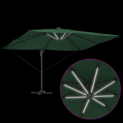 Parasol 352 X 251 X 265 Cm Polyester En Aluminium Groen