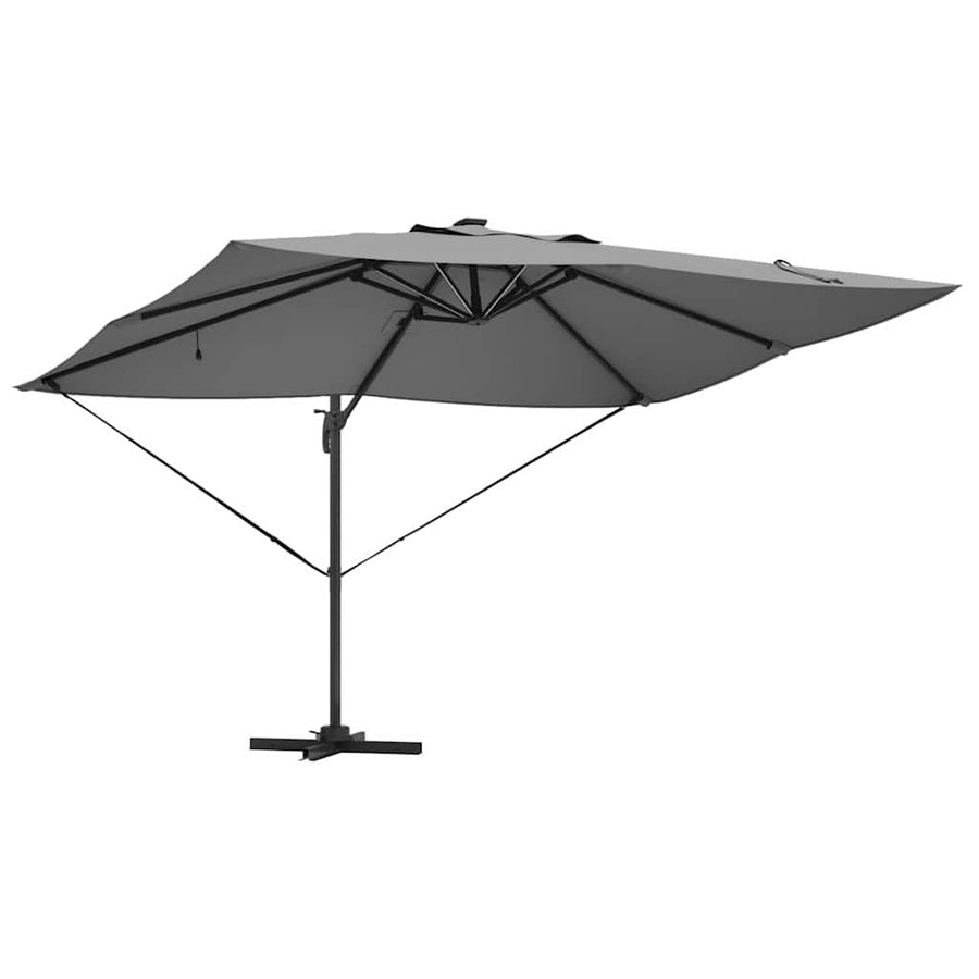 Parasol 352 X 251 X 265 Cm Polyester En Aluminium Antraciet