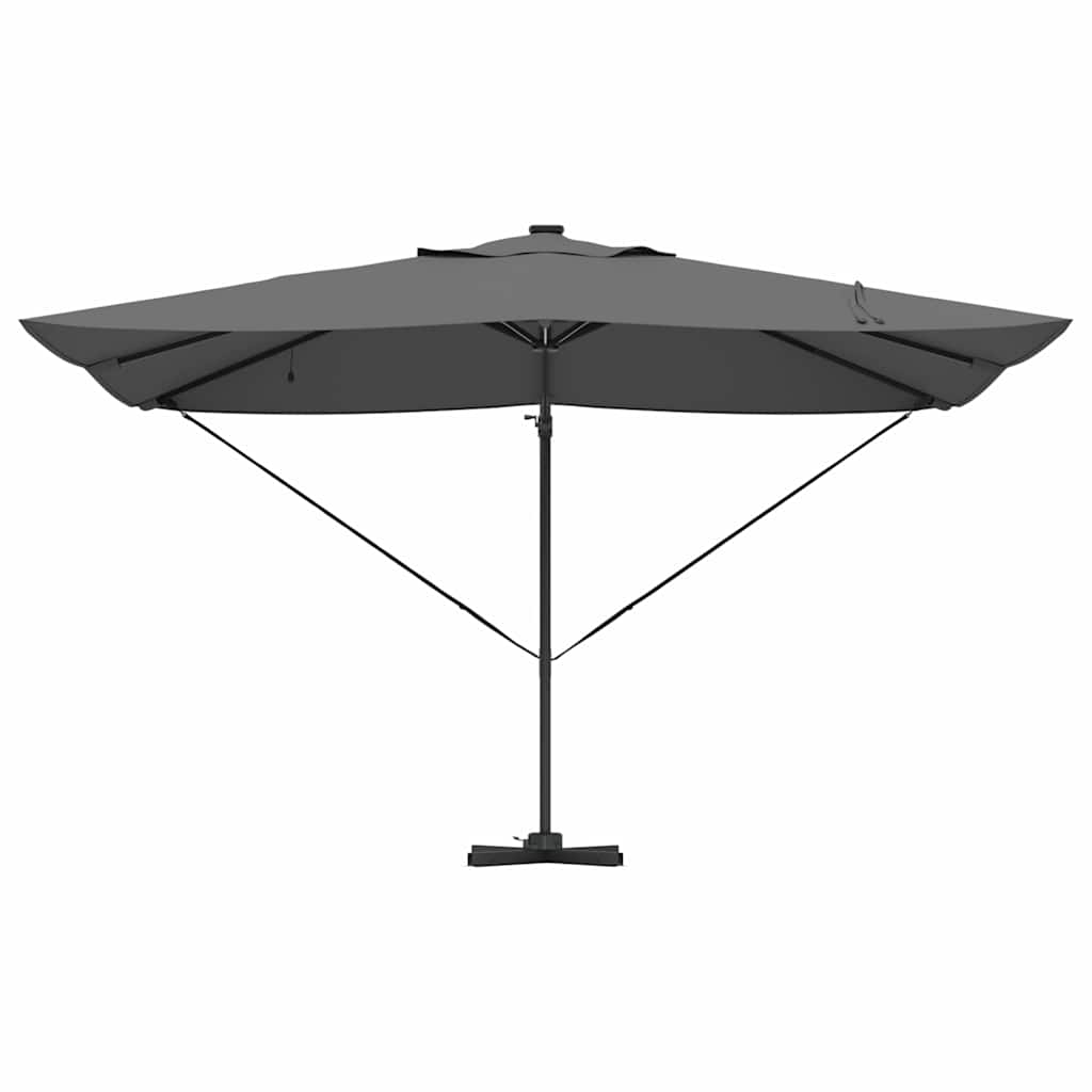 Parasol 352 X 251 X 265 Cm Polyester En Aluminium Antraciet