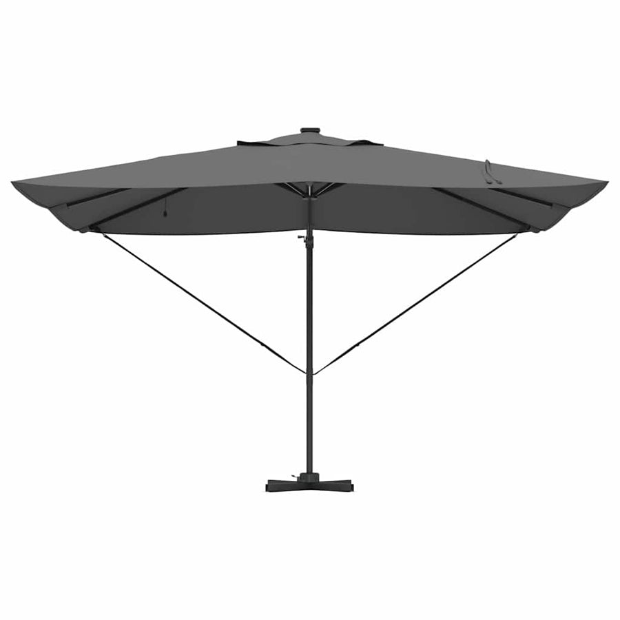 Parasol 352 X 251 X 265 Cm Polyester En Aluminium Antraciet