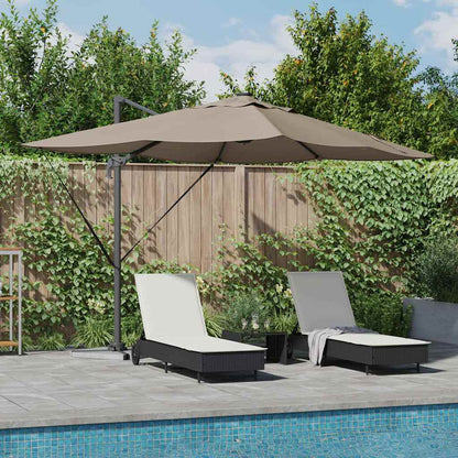 Parasol 352 X 251 X 265 Cm Polyester En Aluminium Taupe