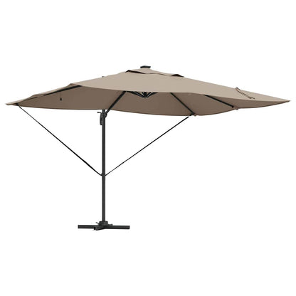 Parasol 352 X 251 X 265 Cm Polyester En Aluminium Taupe