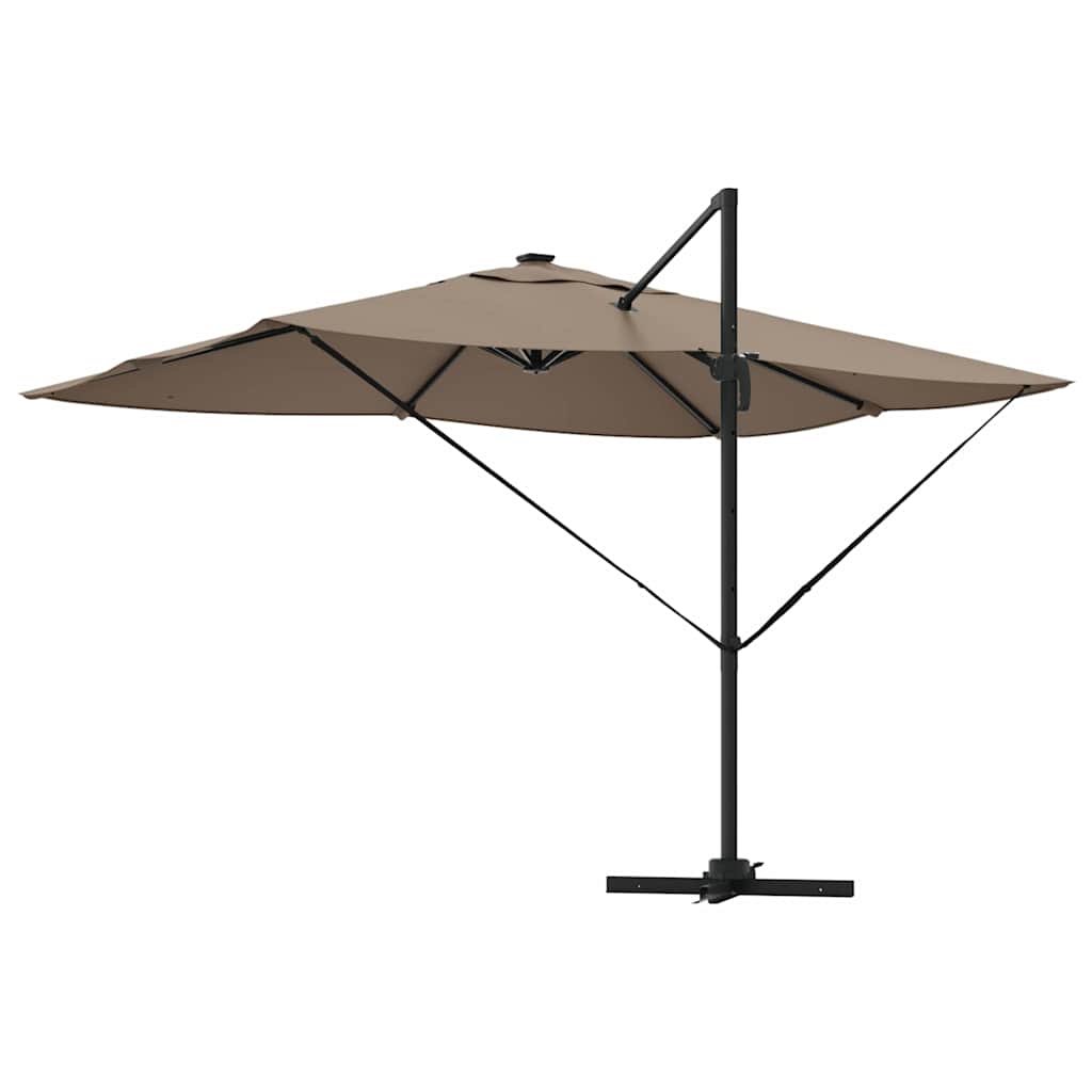 Parasol 352 X 251 X 265 Cm Polyester En Aluminium Taupe