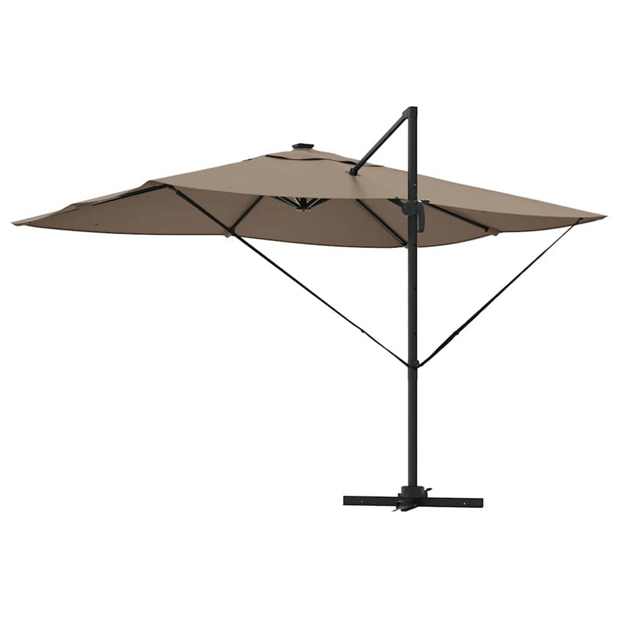 Parasol 352 X 251 X 265 Cm Polyester En Aluminium Taupe