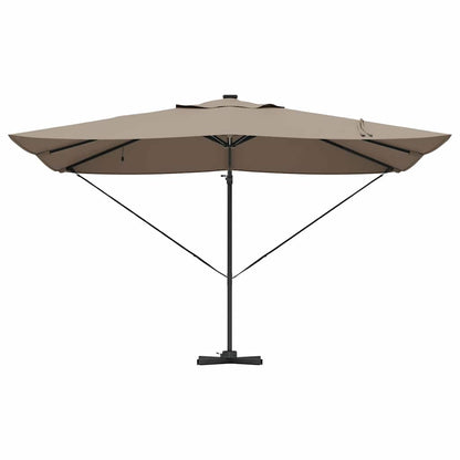 Parasol 352 X 251 X 265 Cm Polyester En Aluminium Taupe