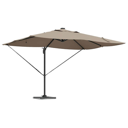 Parasol 352 X 251 X 265 Cm Polyester En Aluminium Taupe