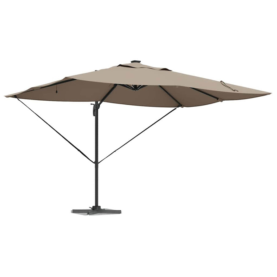 Parasol 352 X 251 X 265 Cm Polyester En Aluminium Taupe