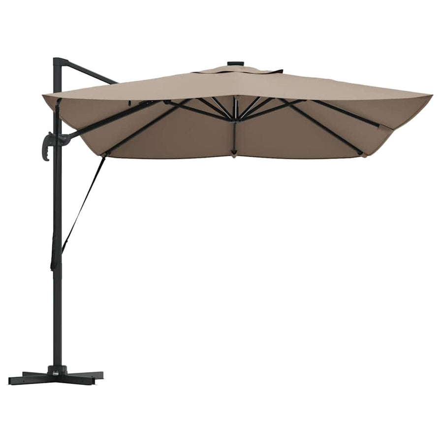 Parasol 352 X 251 X 265 Cm Polyester En Aluminium Taupe