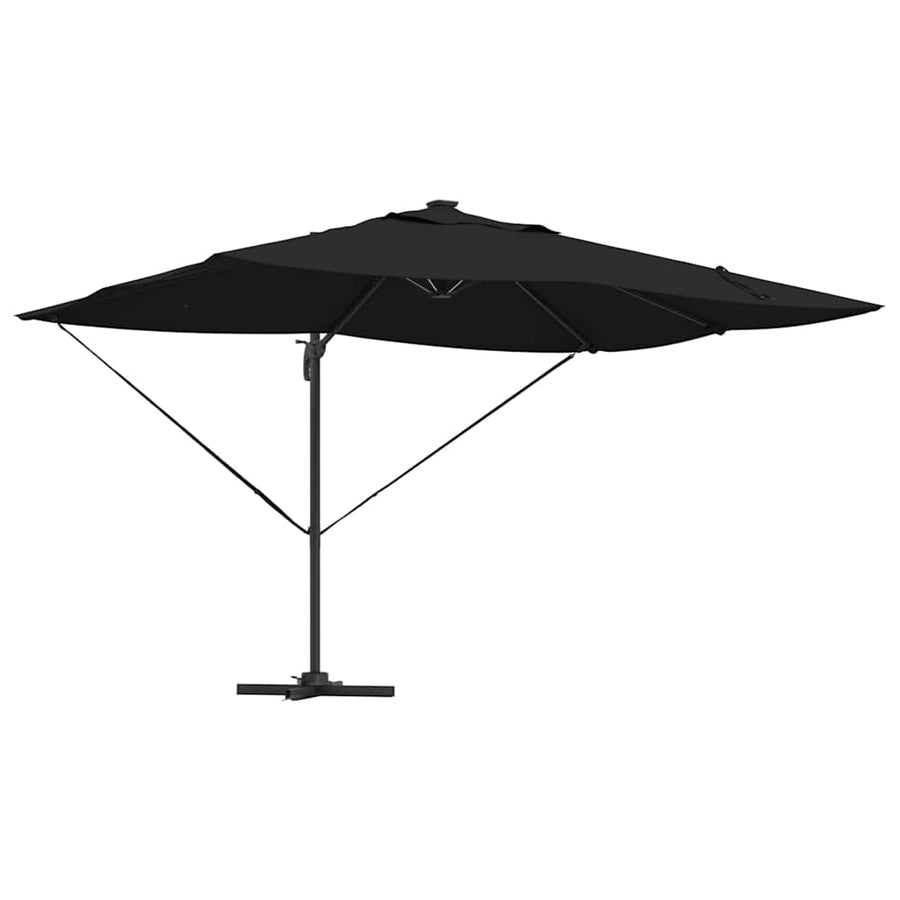 Parasol 352 X 251 X 265 Cm Polyester En Aluminium Zwart