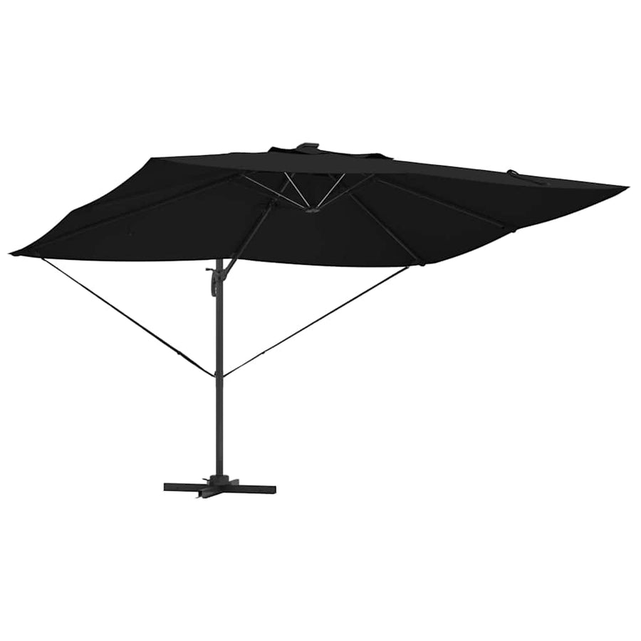 Parasol 352 X 251 X 265 Cm Polyester En Aluminium Zwart
