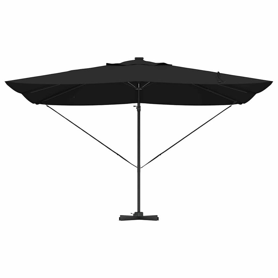 Parasol 352 X 251 X 265 Cm Polyester En Aluminium Zwart