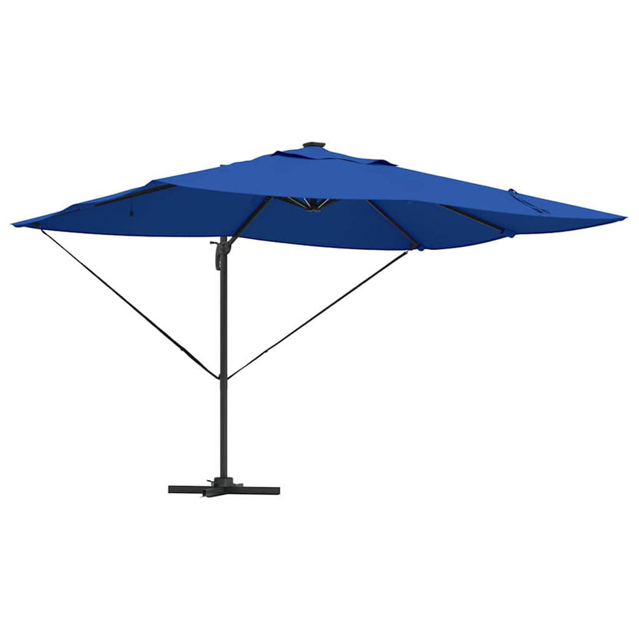 Parasol Azurblauw 352 x 251 x 265 cm Polyester en Aluminium
