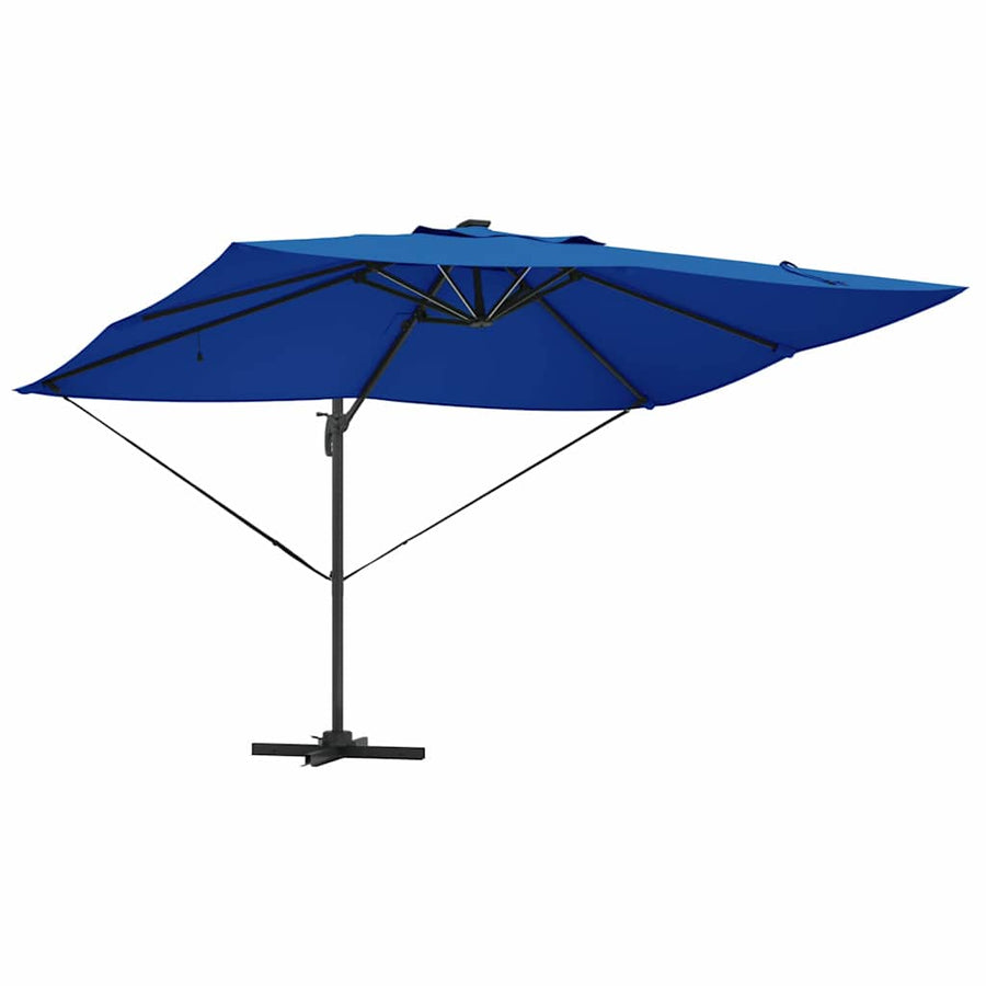 Parasol Azurblauw 352 x 251 x 265 cm Polyester en Aluminium