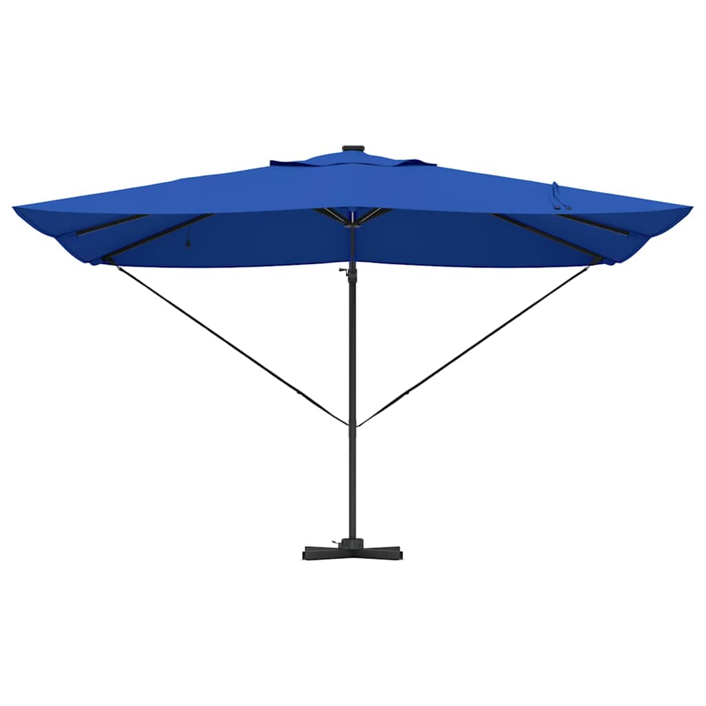 Parasol Azurblauw 352 x 251 x 265 cm Polyester en Aluminium