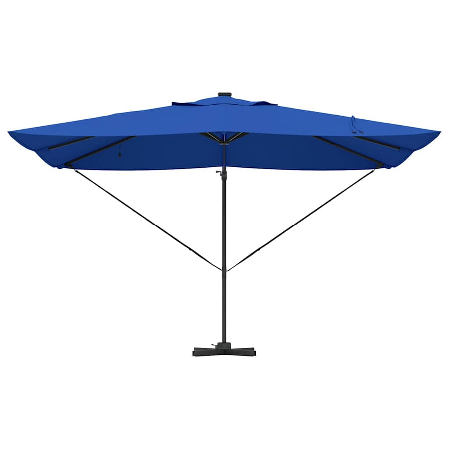 Parasol Azurblauw 352 x 251 x 265 cm Polyester en Aluminium
