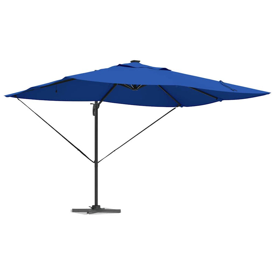 Parasol Azurblauw 352 x 251 x 265 cm Polyester en Aluminium