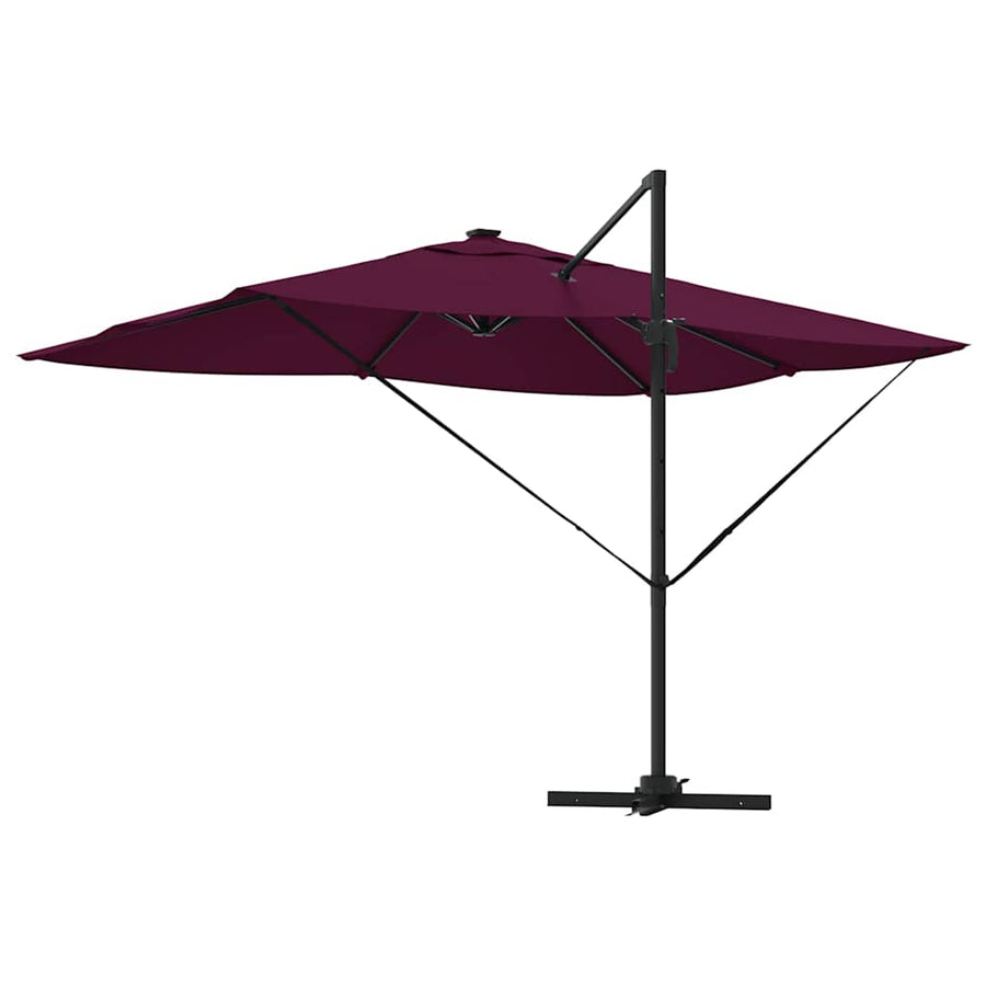 Parasol Bordeaux Rood 352 X 251 X 265 Cm Polyester En Aluminium Bordeauxrood